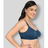 Elina - Blue Cotton Non - Padded Womens T-Shirt Bra ( Pack of 1 ) - None