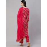 AMIRA'S INDIAN ETHNICWEAR - Pink Straight Rayon Women's Stitched Salwar Suit ( Pack of 1 ) - None