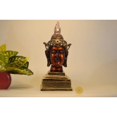 Meditative Buddha Figurine Accent-Red