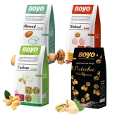 Premium Nuts Combo Pack  950g  Raw Cashews 250g, Raw Almond 250g, Raw Walnut 250g,  Roasted Pistachio 200g