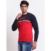 Rodamo  Men Red Colourblocked Sweatshirt