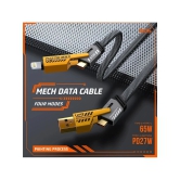 Tecsox Yellow 5 A Type C Cable 1.2 Meter - Yellow