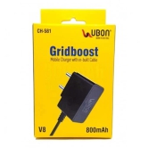 Ubon CH 581 Gridboost Micro/V8 Mobile Charger With Cable (Black)