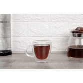 Femora Double Wall Borosilicate Glass Big Tea Coffee Mug, 500 ML (Single Piece)