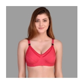 Zourt - Red Cotton Non Padded Womens Everyday Bra ( Pack of 1 ) - None