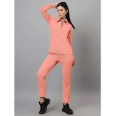 Diaz Peach Nylon Solid Tracksuit - Pack of 2 - None