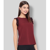 ALL WAYS YOU - Maroon Polyester Womens Regular Top ( Pack of 1 ) - M