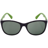 Hrinkar Green Cat-eye Sunglasses Styles Black, Green Frame Glasses for Women - HRS-BT-06-BK-GRN-GRN