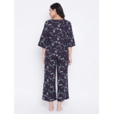 Clovia Rayon Nightsuit Sets - Navy - 2XL