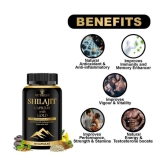 Nutriley Shilajeet Gold Capsules, Pure Shilajit, Original Shilajit, Pure Shilajit Capsule, for Vigour & Vitality, enriched with Shilajit, Hammer Of Thor Original Capsule For Performance Stam