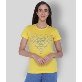 Neo Garments - Yellow Cotton Regular Fit Women's T-Shirt ( Pack of 1 ) - M