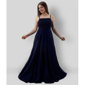 Frionkandy - Navy Rayon Womens Gown ( Pack of 1 ) - None