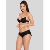 ILRASO - Black Spandex Women's Padded Brief ( Pack of 1 ) - None