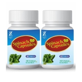 xovak pharmtech Organic Spinach is superfood Antioxidant Capsule 100 gm Pack Of 2