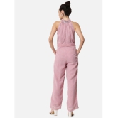 ALL WAYS YOU Pink Georgette Regular Fit Womens Jumpsuit ( Pack of 1 ) - None