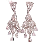 Stunning Cubic Zirconia Chandelier Earrings