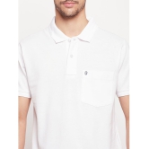 UNIBERRY - White Cotton Regular Fit Mens Polo T Shirt ( Pack of 1 ) - None