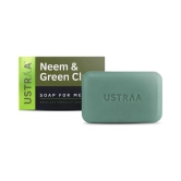 Ustraa Neem & Green Clay Soap, 100gm (Pack of 8)