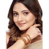 Sukkhi Red Bangle Set ( Pack of 4 ) - None