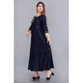 Smien - Blue Rayon Womens Anarkali Kurti ( Pack of 1 ) - None