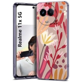 Fashionury Multicolor Printed Back Cover Silicon Compatible For Realme 11X 5G ( Pack of 1 )