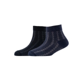 Men Pack Of 2 Patterned Cotton Ankle Length Socks