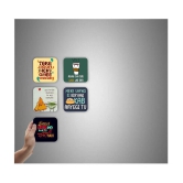 Photojaanic Unique Fridge Magnets Rubberized Square Fridge Magnets Fridge Magnet - Pack of 5