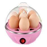 Egg Boiler Electric Automatic Off 7 Egg Poacher for Steaming, Cooking, Boiling and Frying, Multicolour - Multicolor