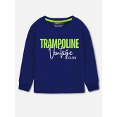 Trampoline Blue Cotton Blend Boys T-Shirt & Trackpants ( Pack of 1 ) - None