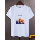 NITYANAND CREATIONS Round Neck White Holi T-Shirt for MEN-HOLI-T-SHIRT-11512-XL