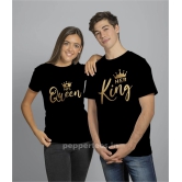 king queen couple t-shirt-S / L