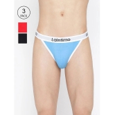 La Intimo Multicolor Cotton Mens Briefs ( Pack of 3 ) - None