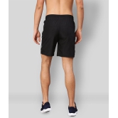 RANBOLT Black Polyester Lycra Running Shorts - None