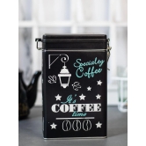 Metal Coffee Jar - Black, 1700Ml