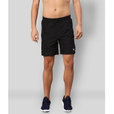 RANBOLT Black Polyester Lycra Running Shorts - None