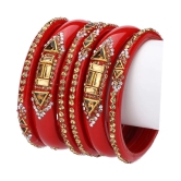 Somil Designer Wedding Fancy Glass Bangle Set For Party, Marriage, Function And Daily Use - None