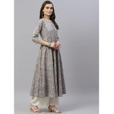 miravan - Blue Cotton Women's Anarkali Kurti ( Pack of 1 ) - None