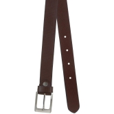 Zacharias Boys Genuine Leather Belt for kids kb-009_Brown (Pack of 1) - None