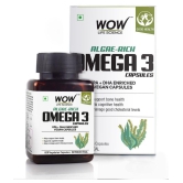 WOW Life Science Algae-Rich Omega 3 Capsules - 60 Vegetarian Capsules