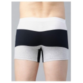 IC4 - Multicolor Cotton Blend Men's Trunks ( Pack of 2 ) - S