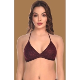 Madam - Maroon Cotton Blend Non Padded Womens Everyday Bra ( Pack of 1 ) - None