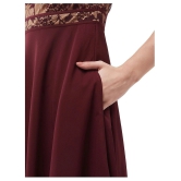 Miss Chase Polyester Maroon Regular Dress - Single - XL