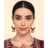 Bollywood style ethnic Maroon Color Oxidized Hoop Jhumka Earrings for Women Alloy Jhumki Earring, Drops & Danglers, Chandbali Earring, Earring Set