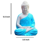 Handa Lord Buddha Porcelain Buddha Idol 5 x 3 cms Pack of 1