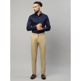 Rodamo  Men Beige Slim Fit Trousers