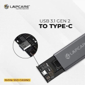 Lapcare M.2 NVMe SSD Casing with cable