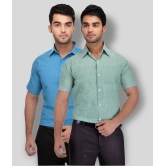 DESHBANDHU DBK - Multicolor Cotton Regular Fit Mens Casual Shirt (Pack of 2 ) - None