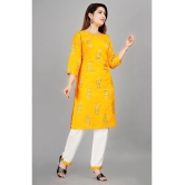 SIPET - Yellow Straight Rayon Womens Stitched Salwar Suit ( Pack of 1 ) - None