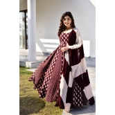 Anarkali Suit with Beautiful Malmal Duptta-L-40