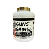 Ketones Nutrition Guns n Gains | 2.5 KG | Mass and Weight Gain Formula | Low Sugar | Chocolate